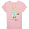 Summer Parent Child New Sweet And Fun Little Bear Carrying Basket Strawberry Short Sleeve Girl