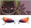 Solglasögon högkvalitativ mode Donquixote DoFlamingo Cosplay Glasses Anime PVC Roliga julklappar2236258