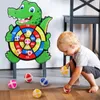 Montessori arremesso de lingas esportivas Target Ball Sticky Ball Dartboard Basketball Board Board Board Childrens ao ar livre Toy 240514