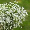 Dekorative Blumen 15inch weißer Gypsophila künstliche Hochzeit DIY Bouquet Dekoration Arrangement Plastikbabys Atem falsches Blumendekor
