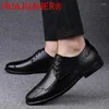 Casual Shoes Men Dress Business Genuine Leather For Mens Comfortable Social Oxfords Male Footwear