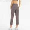 Leggings de pantalons de yoga de desger Alooo Nouveau fitness haute taille sports capris courir la hanche soulevant des casupants femmes