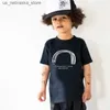 T-Shirts 2024 New Childrens T-Shirt Schädel Fashion Cartoon Baumwolle Kurzärmele Jungen T-Shirt Kinder Top Girls Sommerkleidung 2-10y Q240418