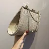 2023 Luxy Moon Women Handbag Luxury Apricot Evening Clutch Bag Party Chaul Shoulder Female PEALKIN Wedding Purse 240416