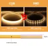 110V 220V COB LED LETMES LUMIÈRES CRI RA90 288LEDS / M FLEXIBLE LAMPE EXTÉRIEUR RIDE DE LED IMPLIFIC