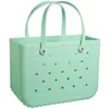 Summer Beach Tote Eva Borsa da spiaggia cestino in silicone con sacca da viaggio impermeabile a sabbia borsetta multiuso