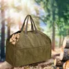 Sacs de rangement sac de porte-feu de chauffage transportant un fourre-tout en bois pour tenir des brindilles camping