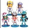 5pcSset seiya Figures d'action chevaliers du zodiaque Doll Janpaness carié anime toys kid