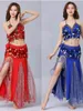 Scene Wear Belly Dance Suit Ankomst Xinjiang Egypten Indien Dancing Dress High-End kjol Kvinnor Övningskläder