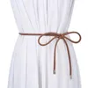 Ceinture ceinture mince ceinture simple décoration cravate avec robe longue corde à la taille nouée