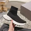 Designer Socks Casual Shoes Platform Heren Dames Glanzende brei-Runner Sneaker Sock Shoe Speed Boots Trainer Triple Black Witte Master Paris Boots Runner Sneakers 35-46