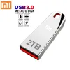 Adapter Xiaomi 2TB Metal USB Flash DRIVES USB 3.0 Hoge snelheid Mobiele telefoon Computer Mutual Transmission Portable Typec Interface U Disk