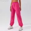 Desginer Alooo Yoga Aloe Pant Leggings Loose Waist Sports Dance Casufitness Straight Leg Pants for Women