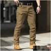 Pantalon masculin City Military Tactical Men t Combat Army Casual Randonnée Outdoors Pantmand Cargo Imperproof 240112 Drop Delivery Apparel CL DHQMD