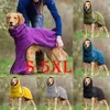 Dog Apparel Pet Bathrobe Towel Microfibre Bath Bath Robe Super absorvente Supplies de casaco de secagem