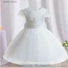 Girl's Dresses Baby Sequin Flower Dress 12M Girl White Baptism Bow Tutu Gown Girl 1 Year Birthday Princess Outfit Toddler 1st Communion Costume