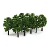 Figurines décoratives 20pcs 8cm modèles arbres micro paysage décor échelle architectural disposition des arbres