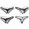 Briefes transparent la culotte de femmes transparente en dentelle féminine sous-vêtements ouvert sexy lingerie culte érotique chaude g-string mignon arc