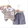 Designer classique B Coton Cotton Suit Fashion Boys and Girls Shorts à manches courtes à manches courtes Summer en deux pièces pour enfants F14