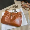Дизайнеры сумки с роскоши тота с сумкой для женщин на плече с плиссированной облачной пакетой дизайнер подлинный кожаный композитный пакет с клатча