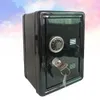 1PC MINIATURE METAL SAFE SAFE Creative Iron Piggy Bank Mini Strongbox Shape Saving Pot Booktop Box Box Ornements pour la maison 240408