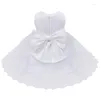 Meisjesjurken baby een jaar 1e verjaardag jurk geboren baby infantil bebes prinses feest peuter formal tutu kleding