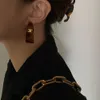 Hawksbill à la mode Amber Resin Triumphal Arch Boucles d'oreilles en forme de C 2023 Nouvelles boucles d'oreilles de la mode