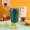 Juicadores portáteis espremedores USB Mini liquidificador sem fio recarregável Mistor de suco de suco de suco de frutas Máquina elétrica Alimentos copo de vidro Y240418