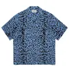 Camicie casual maschile gradiente leopardo completo stampa completa wacko maria hawaii spiaggia uomo donna 1: 1 top top top top di buona qualità