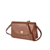 Tas dames schouder kleine klep echt leer all-match zwarte mode eenvoudige envelop crossbody tassen