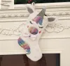Pullar Unicorn büyük Noel çorap dekorasyonları renkli kumaş kolye opp paketleme hediye çantası moda çeşitli desen 15 8jf7749409