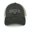 Berets SEOUL (Black) ?? ??! Gaja! Cowboy Hat Anime Beach Outing Vintage Men's Caps Women's