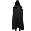 Men's Trench Coats Carnival Medieval Men Hooded Capes Jackets Gothic Style Halloween Party Long Cloak Knight Vampire Cosplay Costume