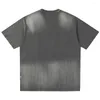 Men's T Shirts Men Streetwear Tie Dye Pleated Fashion Oversized Cotton Tee Shirt Harajuku Hip Hop T-shirt For Male 2024