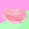 Girl Dresses Baby Ruffle Lace Pure Cotton Panties Diaper Cover For Halloween Size L(Red)