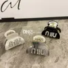 INS Shiny Diamond Hair Clips Claw Clips Classic Letter Chic Mini Hair Pins Hairclips For Girls Hair Jewelry