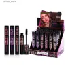 Mascara 24Pcs Black Mascara Liquid Lash Extensions Long-Lasting Lengthening and Volumizing for a Full Fan Effect L410