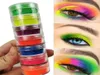 Le plus récent maquillage néon fard à paupières 6colors en 1 ensemble de fard à paupières néon poudre de beauté bricolage bricolage paille