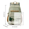 Backpack 2024 Versatile Casual Nylon School for Teenagers Girls Women Bags Borse da viaggio da viaggio grande libro Capactiy