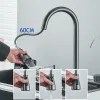 Waterfall Kitchen Sink 304 Zlew ze stali nierdzewnej Duży pojedynczy basen z wielofunkcyjną kranem wodospadu LED nad licznikiem