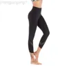 Desginer Alooo Yoga Aloe Pant Leggings Nude Fitness Womens High Waist Sports Tight Capris Collar Running Peach Hip Lift Pants