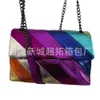 Designer Bag Tote Square Bag Kurt For Women 2024 Color Blocking Splicing Trend Western-Style Gedrukte schouder Draagbare crossbody tas