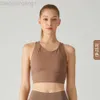 Desginer Alooo Yoga Aloe Tanks Fitnessanzug sammelt Hochstärke Sport Bra Damen Racerback Weste ein Stück Brustpolster