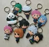 Classic Cartoon Jujutsu Kaisen Keychain PVC Anime Figure KeyRing Double Side Key Chain Bags Fans Collection Keys Holder Gift4675247