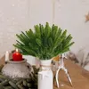 Декоративные цветы искусственная сосновая ветвь пластик 30 Реалистичные искусственные ветви для Diy Рождественские венки домашний декор.