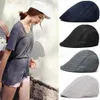 QWQ1 Bérets British Style Femmes Béret Hat Men de soleil Soleil Golf Drive Cabbie Hat Newsboy Ivy Flat Cap Cap Summer Mesh Sun Sun Cap Flat Cap Visors D24418