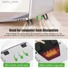 Other Computer Components 2pcs Laptop Holder Portable Laptop Angle Stand Cooling Bracket Non-slip Foldable Desktop Notebook Tablet Stand Cooler Base Pad Y240418