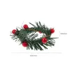 Flores decorativas 5pcs Christmas Berry Wreath Garland Pequena decoração de Natal