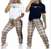 Nouvelles survêtements féminins Brands de luxe T-shirts de sport marque de luxe Pantalons 2 pièces Designer Tracksuits
