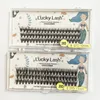 Falska ögonfransar Lucky Lash Premade Fans Pointy Base 10D/20D/30D/40D Ryssland Volym Eyelash Extension Enskilda fransar Faux Mink